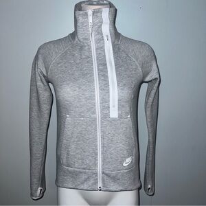 Nike Tech Fleece Full-Zip Hoodie Light Gray Women’s Size XSmall